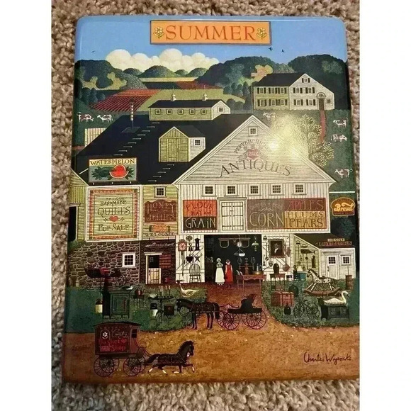 Charles Wysocki | Bradford Exchange | Summer | Peppercricket Farms Plate - Picture 2 of 7